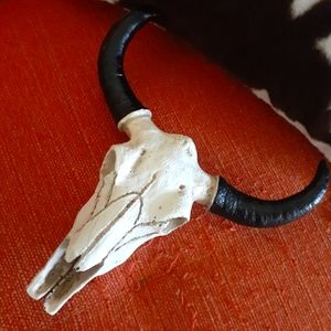 Animal Skull with Antlers Wall Decor New